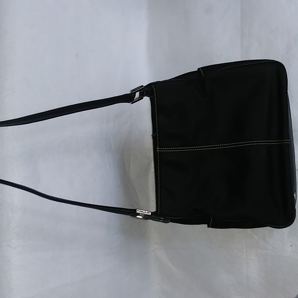 Fossil black nylon shoulder bag